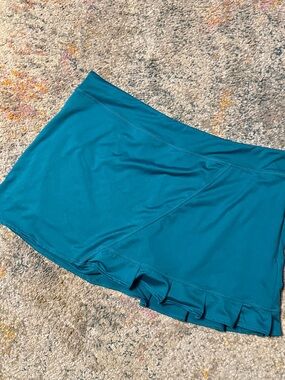 lola Teal Sports/Athletic/Tennis/Golf Mini Skirt with Built in Shorts XXL